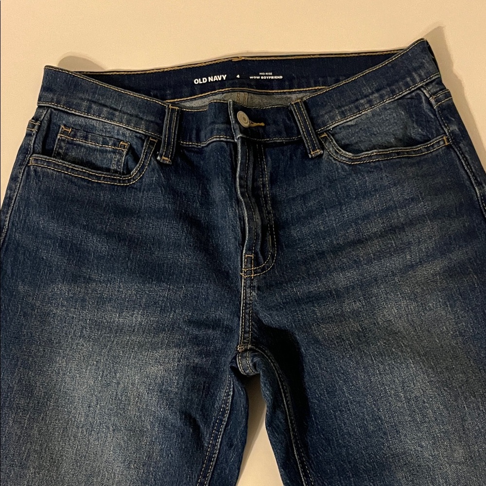 Old Navy Women's Indigo Boyfriend Jeans